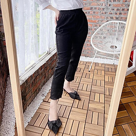 Quần baggy nữ cạp chun chất đũi MADELA , kiểu dáng baggy vải đũi mềm mịn thoáng mát , có nhiêu màu và đủ size lựa chọn - QBGD08