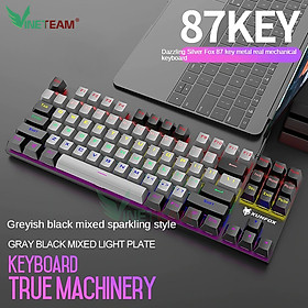 Mua VINETTEAM Bàn Phím Cơ Gaming XUNFOX K80 87 Phím Blue Switch Full Led Rainbow Nhiều Chế Độ Màu Siêu Đẹp Chơi Game Dùng Văn Phòng Cực Đã - Hàng Chính Hãng