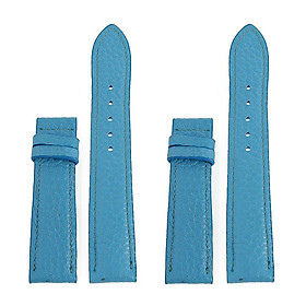  Dây đồng hồ da bò nhiều size màu xanh da HJ8111-25-39