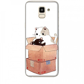 Ốp lưng dành cho điện thoại  SAMSUNG GALAXY J6 2018 Mèo Con Dễ Thương