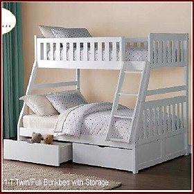 Mua Giường Tầng Victoria Gỗ Tự Nhiên -Trắng