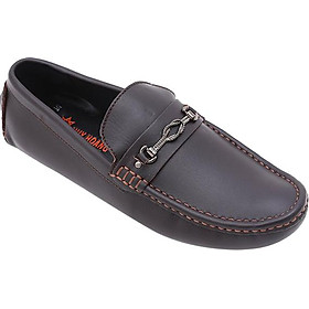 Giày mọi nam đế âm đính móc huy hoàng ht7772 - nâu đất