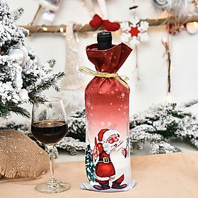 Áo Bọc Chai Rượu Trang Trí Phong Cách Giáng Sinh