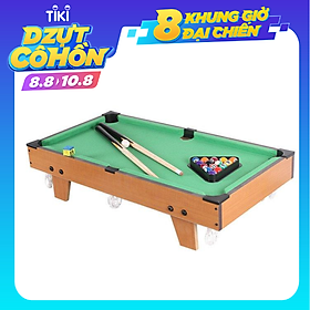 Đồ chơi bàn Bi-A bằng gỗ cỡ lớn 69x37cm Table Top Pool Table TTP