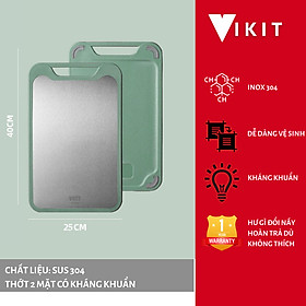 Mua Thớt inox 304 cao cấp 2 mặt- Thớt inox kháng khuẩn TH02