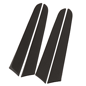 4pcs Carbon Fiber Inner Door Armrest Decoration Strip Trim Fits For Audi Q5 10-17 Black
