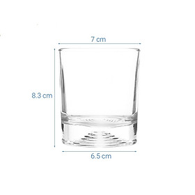 Mua Bộ 6 Ly Cốc Thủy Tinh CAMDACO Tròn Đáy Xoắn Ốc Uống Trà Cà Phê 225ML