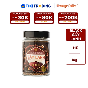 Cà phê Hòa Tan Sấy Lạnh BLACK 80gr từ Message Coffee