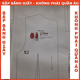 Rập giấy đầm tay loe mã 1215 (BẢN VẼ)