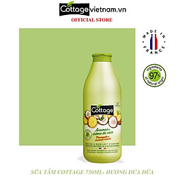 Sữa tắm Cottage của Pháp 750ml, hương Dứa dừa