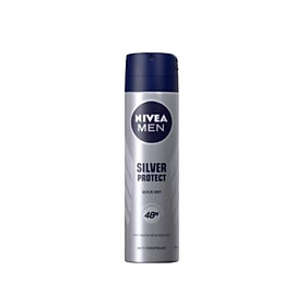 (B2B)Xịt Ngăn Mùi NIVEA MEN Silver Protect Phân Tử Bạc Giảm 99.9% Vi Khuẩn Gây Mùi (150ml) - 82959