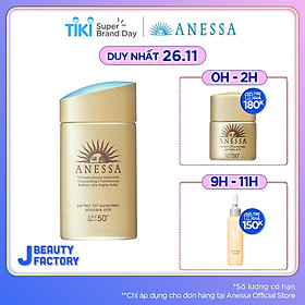 Kem chống nắng dưỡng da dạng sữa bảo vệ hoàn hảo Anessa Perfect UV Sunscreen Skincare Milk SPF 50+ PA++++ 60ml