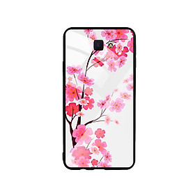 Ốp Lưng Kính Cường Lực cho điện thoại Samsung Galaxy J7 Prime - Cherry Blossom 02