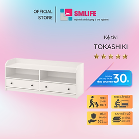 Kệ TV phòng ngủ hiện đại dạng thấp SMLIFE Tokashiki