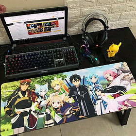 Miếng Lót Chuột, Bàn Di Chuột, mouse pad anime Sword Art Online cỡ lớn (80x30x0.3)