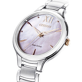 Đồng Hồ Nữ Citizen Dây Thép Không Gỉ EM0558-81Y - Mặt Xà Cừ (Sapphire)