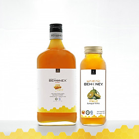 COMBO MẬT ONG BEHONEX 600ML + MẬT ONG TẮC 420GR