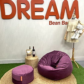Mua Bộ Ghế Lười Giọt Nước Nhung Tím Ruốt Home Dream