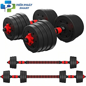 Tạ Tay Bộ 30kg - Tạ Tập Gym Tại Nhà - Bộ Tạ Tay Đa Năng Điều Chỉnh Cân Nặng - Kết Hợp Tạ Tay, Tạ Đẩy, Tạ Đòn - Phân loại (30KG) - Hàng Chính Hãng.