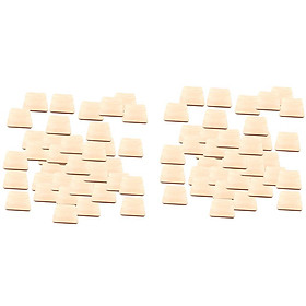 Set of 100 Square Blank Wooden Pieces Cutouts DIY Craft Supplies 1.6inch
