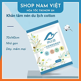 Khăn Tắm Nén Bằng Cotton Tiện Lợi Dùng Một Lần 70*140 cm - Khăn Nén Du Lịch - Khăn Nén Spa