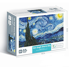 Bộ Tranh Ghép Xếp Hình 1000 Chi Tiết Van Gogh Starry Sky Thú Vị Cao Cấp
