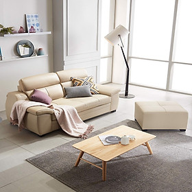 GHẾ SOFA DA THẬT 3 CHỖ NGỒI SF305A - Nội thất Hàn Quốc Dongsuh Furniture