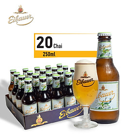 Thùng Bia Trái Cây Thầy Tu Eibauer Summer Mint - Nhập Khẩu Chính Hãng Từ Đức 20 Chai 250ml