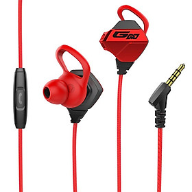 G10 Earphone Wired Gaming Headset In-ear Earbuds With Microphone Noise Reduction Stereo Sound Support Call Conversation