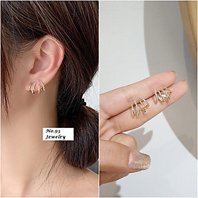 KHUYÊN TAI KẸP VÀNH CHO NỮ HÀNG ĐẸP LOẠI 1 TRANG SỨC NO.93 BÔNG TAI CÁ TÍNH HT09