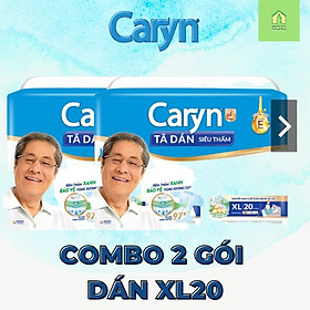 Combo 2 gói tã bỉm dán người lớn size XL20 miếng