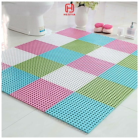 Mua COMBO11 Tấm lót sàn nhà vệ sinh 3T. Vỉ nhựa lót sàn chống trơn Trải Sàn Nhà Tắm/Vệ Sinh/Nhà Bếp