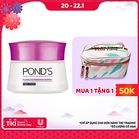 Kem Dưỡng Trắng Da, Giảm Thâm Nám Pond’s Flawless White Ban Đêm (50g)