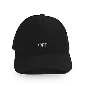 Mũ lưỡi trai - nón Ulzzang thêu chữ OFF unisex nam nữ chống nắng phong cách thời trang, cá tính - Đen