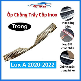 Ốp chống trầy cốp trong INOX dành cho xe Vinfast Lux A 2020-2021-2022