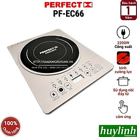 Mua Bếp điện từ đơn Perfect PF-EC66 - Công suất 2200W - 8 Chức năng - Điều khiển cảm ứng Tiếng Việt - Hàng Chính Hãng