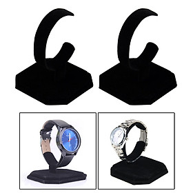 2pcs Elegant C-Type Watch Display Rack Bangle Counter Top Jewelry Stand
