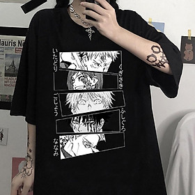 HOT Áo Phông Jujutsu Kaisen Anime anime manga mẫu mới phong cách Streetwear