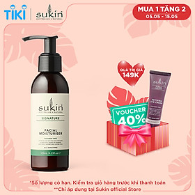 Kem dưỡng ẩm dành cho da mặt Sukin Facial Moisturiser 125ml