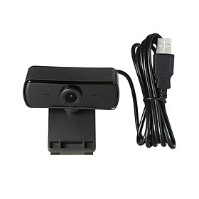 1080P HD Computer Camera Video Conference Camera Webcam 2K Resolution Auto Focus 360° Rotation H.264 Video Compression