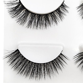 SHIDISHANGPIN 3 Pairs Mink Eyelashes 3D False Lashes Mix Style Thick Makeup Eyelash Extension Natural Volume Soft Fake Eye Lashes