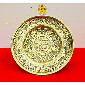 Mua Dĩa Đồng chữ Phúc 20cm - Vật Phẩm Thờ Cúng Vĩnh Tiến Chất Lượng Cao