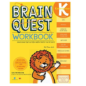 Sách :Braint Quest WorkBook K – Học tập sớm, sách cho bé ( 5 – 6 tuổi )