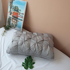 Mua Ruột gối lông vũ nhân tạo 4SEASONS vỏ lụa 60s cao cấp cỡ lớn 48x74cm  kèm túi xách (1 đôi)
