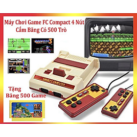 Mua máy chơi game 4 nút tặng kèm 400-500 trò chơi máy điện tử 4 nút cắm cổng AV
