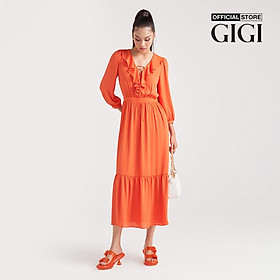 GIGI - Đầm midi phom suông tay dài hiện đại G2102D221104