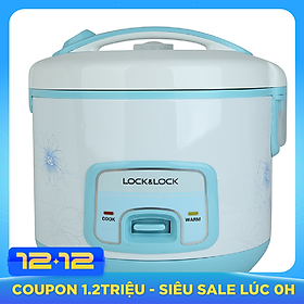 Nồi Cơm Điện Lock&Lock EJR446BLU (1.8 lít) - Xanh Da Trời - Hàng chính hãng