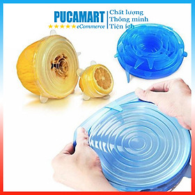 Mua Bộ 6 Miếng Màng Bọc Thực Phẩm Silicon  Màng Bọc Thức Ăn Siêu Bền - PucaMart