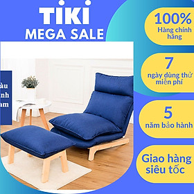 [FREESHIP + TẶNG ĐÔN] Ghế Thư Giãn Thời Trang Gỗ Cao Cấp, Ghế Sofa Nghỉ Ngơi Đọc Sách Báo Ngả Lưng 6 Mức Độ Có Khóa Kéo Dễ Dàng Vệ Sinh