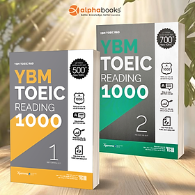Combo YBM TOEIC Reading 1000 2 Vol (Trọn Bộ 2 Cuốn)